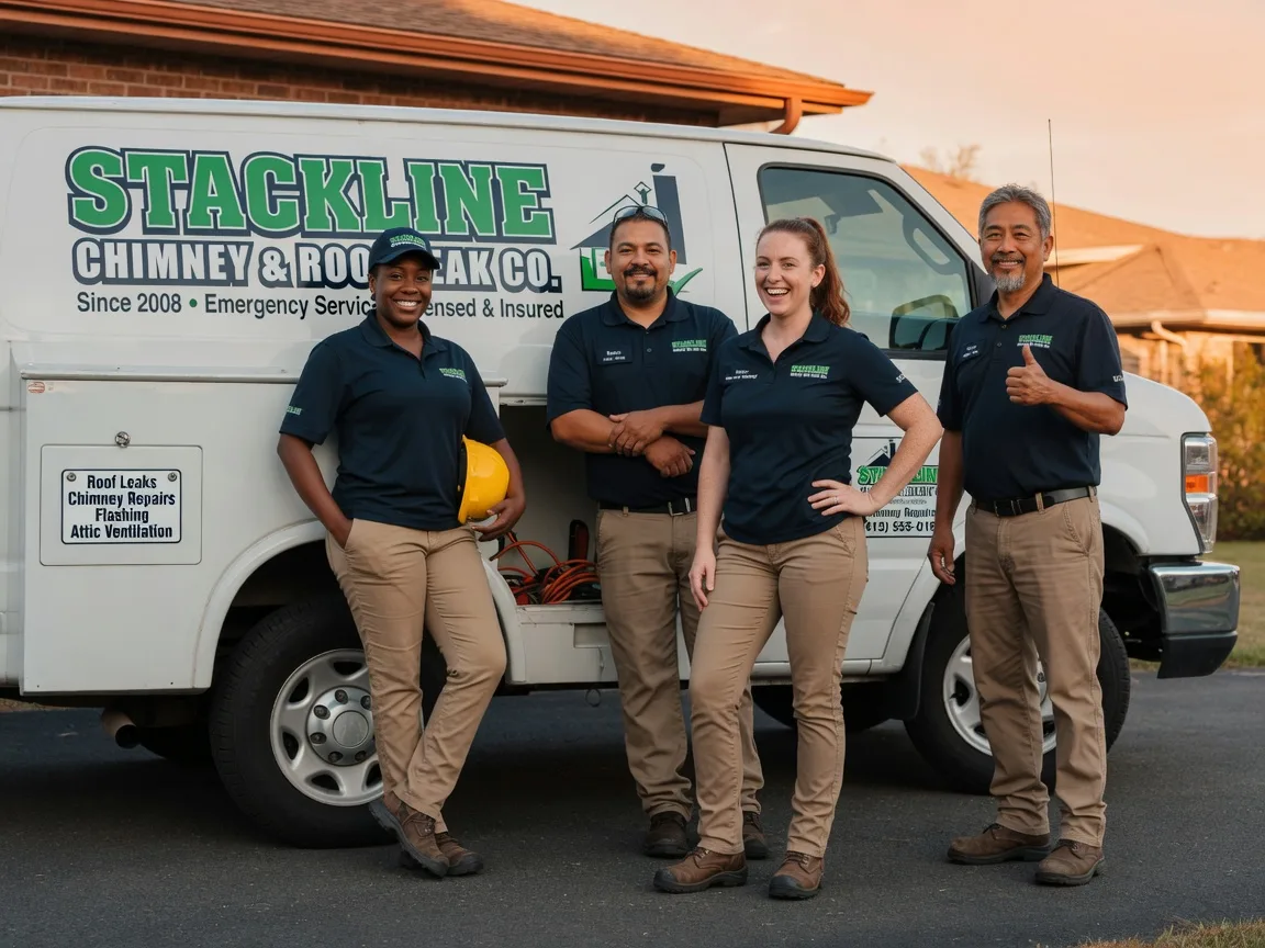 Chimney flashing repair company in Ball, LA